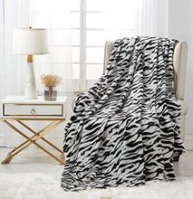 Fleece Throw Fleece Blanket- Zebra